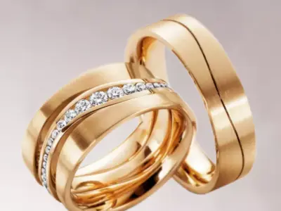 Wedding rings 224 3D print model