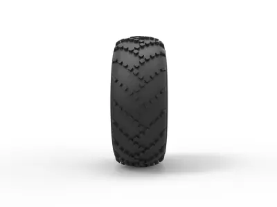 Offroad wheel 39 Scale 1 to 20 3D print model
