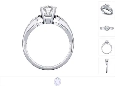 Women ring 3dm stl render detail 3D print model 27