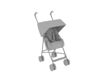 Baby Stroller Free 3D model
