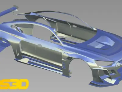 Audi E-Tron GT Wide Body Kit 3D model