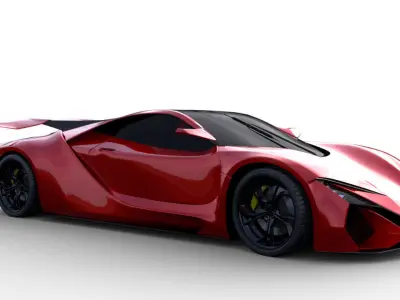 Concept 2 Super sport car 3D model