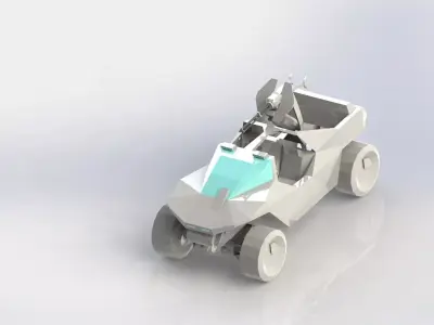 Combat car Free 3D model