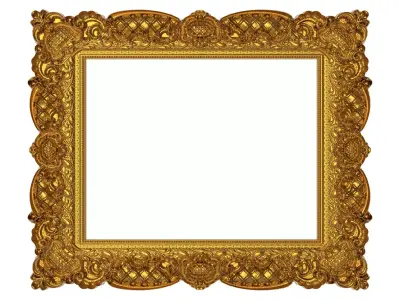 carved frame 3D model 28