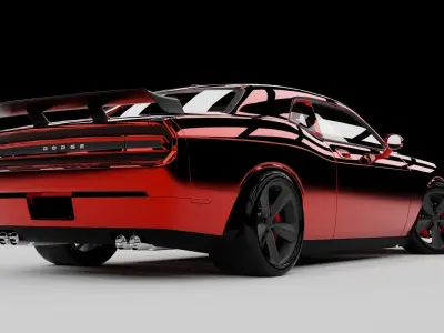 Dodge Challenger SRT 3D model 3D model