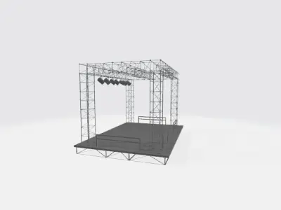 stage   model 3D model