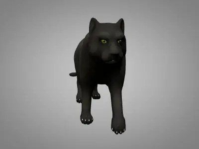 Panther Low-poly 3D model