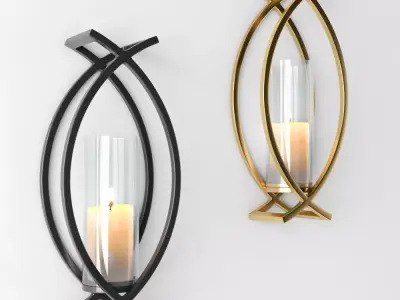 decorative candle 3D model