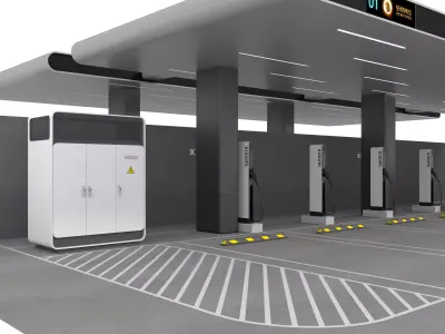 Electric Vehicle Charging Station 3D model