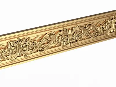 Ornament Element Molding 029 Low-poly 3D model