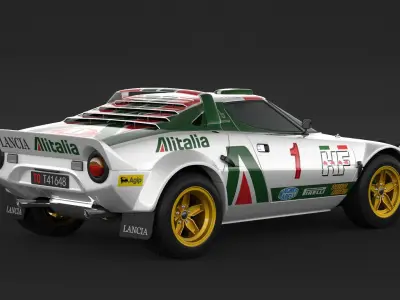 Lancia Stratos HF Rally  3D model
