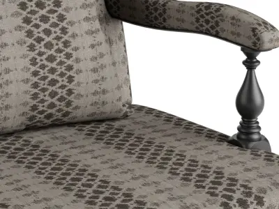 Clawfoot Armchair 3D model