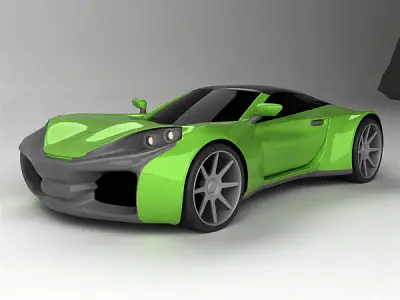 Raveox concept car 3D model