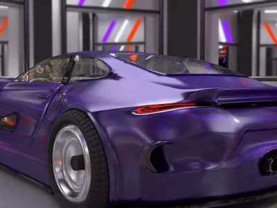 Concept Car 3D model by Round-Square - Rigged