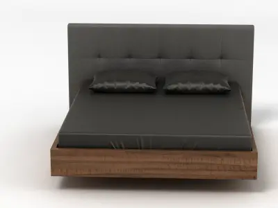 Contemporary Bed 10 3D model