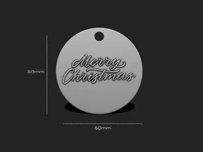 Christmas Ornament - Pendant -  Christmas Tree  - Decor - 01 3D print model