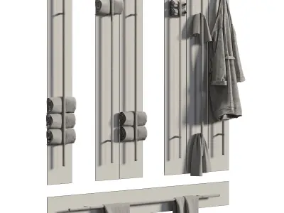 Bathroom Accessories Set 3D model