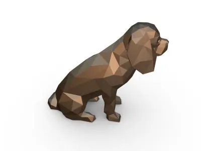 Cavalier King Charles spaniel 3D print model