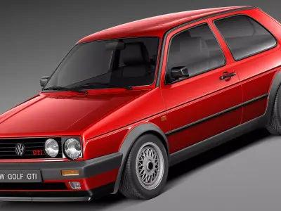 Volkswagen Golf GTI mk2 1983-1992 3D model