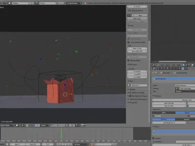 Animated Present Box 3D model
