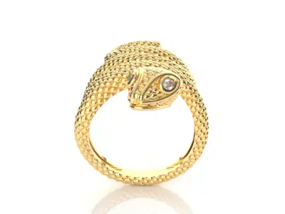Snake Ring 3D print model