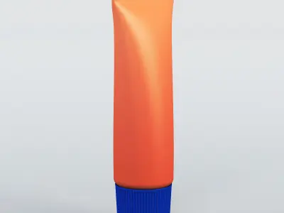Cosmetic gel tube 3D model