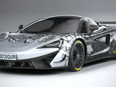 McLaren 620R 2020 3D model