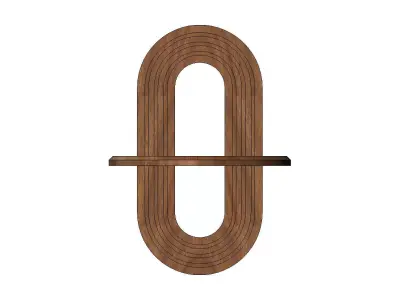 Floating shelf wall decor and mirror frame 3D print model