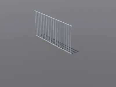 Free Fence Free low-poly 3D model