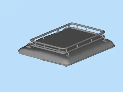 Accessoires Roof bar Oldskool Roof rack for heavy duty trucks 3D print model