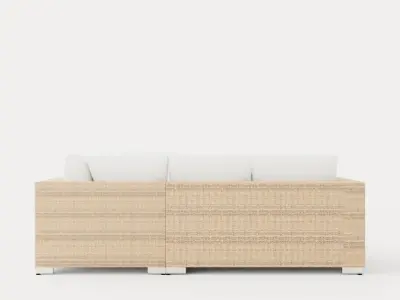 Bahamas Lounge Group 6 Seater Table Low-poly 3D model