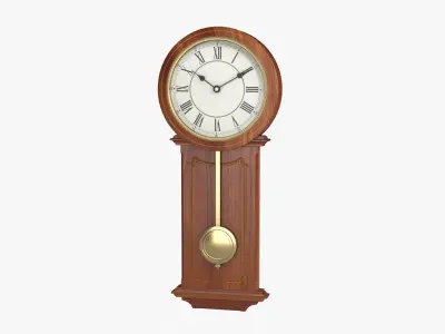Pendulum Clock Low-poly 3D model
