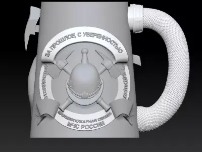 Decorative Fireman Souvenir Cup 3D print model