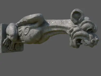 Gargoyle04 Low-poly 3D model