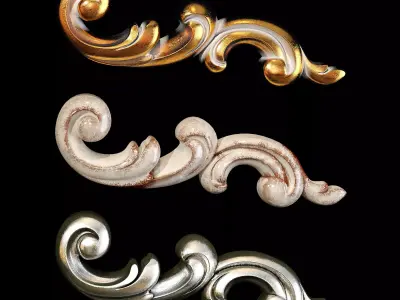 Classic carved 107 3D model