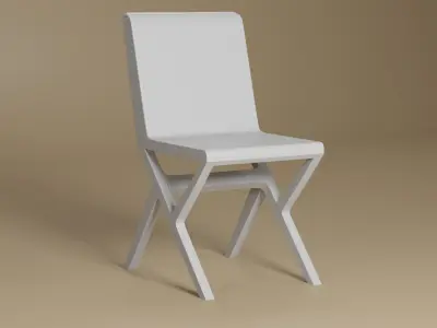 Nikkachair 3D model Low-poly 3D model 3D model