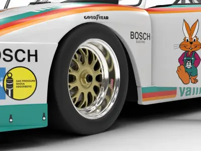Porsche 935 77 1977 Vaillant DRM Racing 3d model HQ 3D model