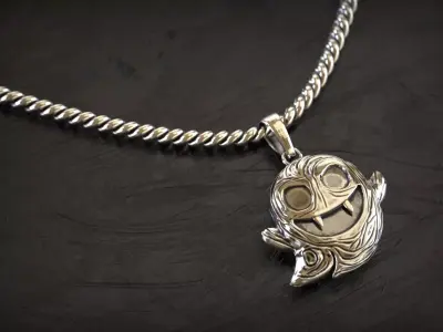 Vampire Ghost  Pokemon Pendant 3D print model