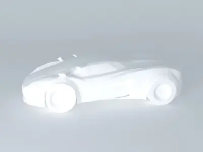 Supercar NEG concept template Free 3D model