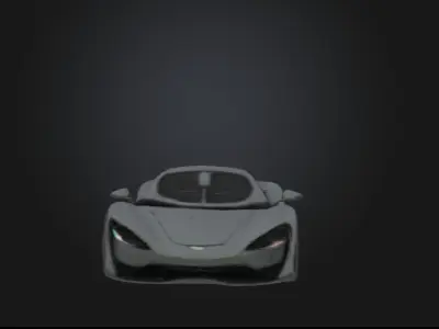 Photorealistic 3D Model of a Modern Sports Car Low-poly 3D model