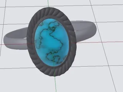 3D Ring  Low-poly 3D model purchase