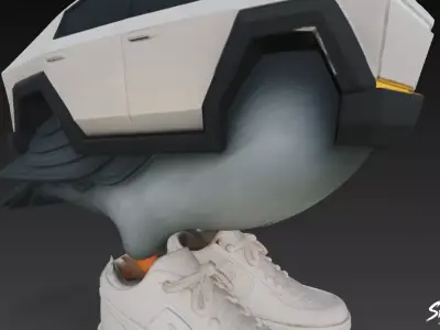 Piccione Macchina - Italian Brainrot Low-poly 3D model