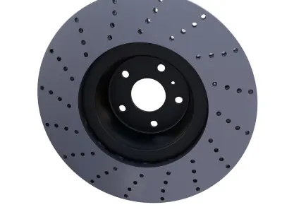 Sport Ventilated Brake Disk Low-poly 3D model