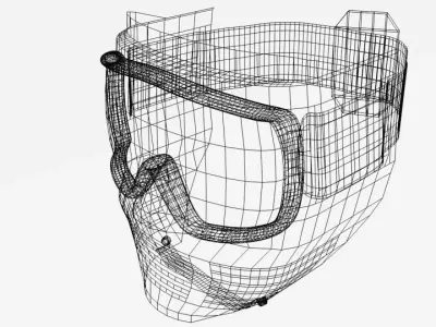Paintball Mask 3D model