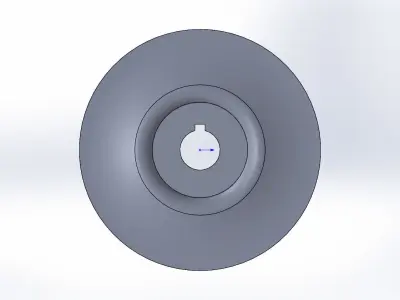 closed impeller 3D model