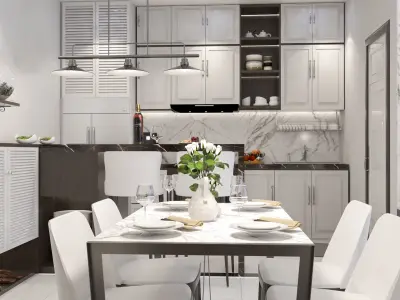 partment interiors 3D model