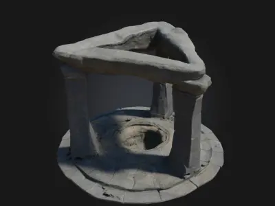 Ancient Stone Portal  Gateway to Forgotten Magic 3D model