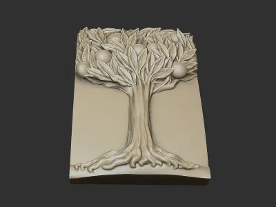 The emblematic tree 3D print model
