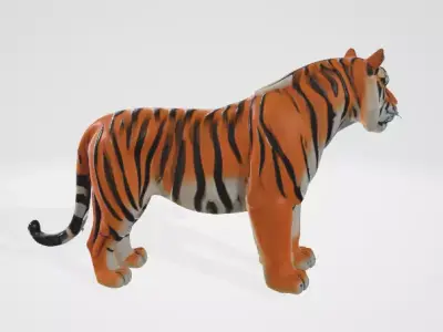 High Poly 3D Tiger Model GLB Model 3D model