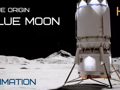 Blue Origin - Blue Moon Mark II Lander Free 3D model